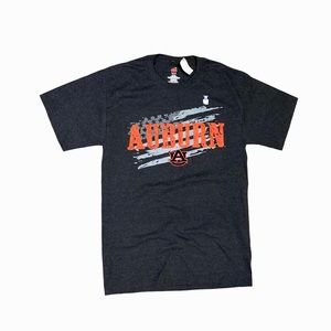 Auburn Tigers American Flag Dark Gray T-Shirt